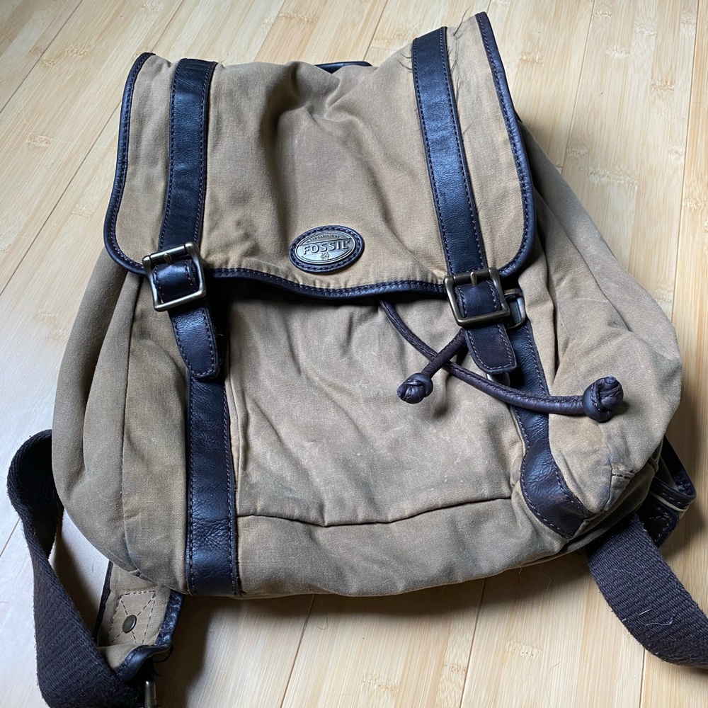 Mens Fossil Estate Rucksack (Drawstring Flapover)